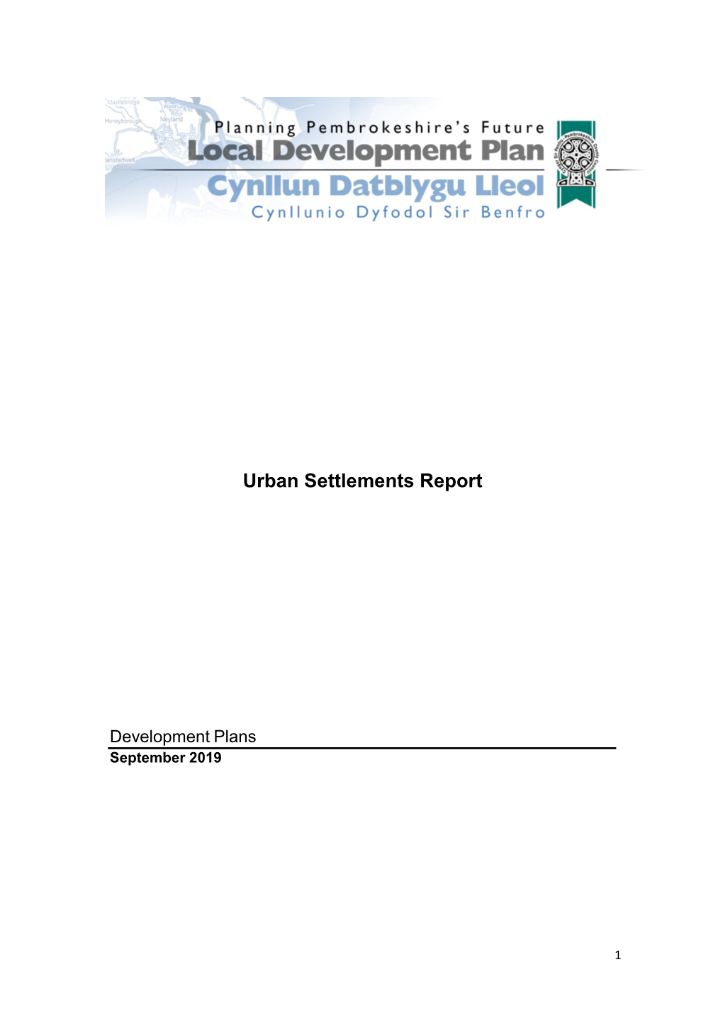 Urban Settlements Report