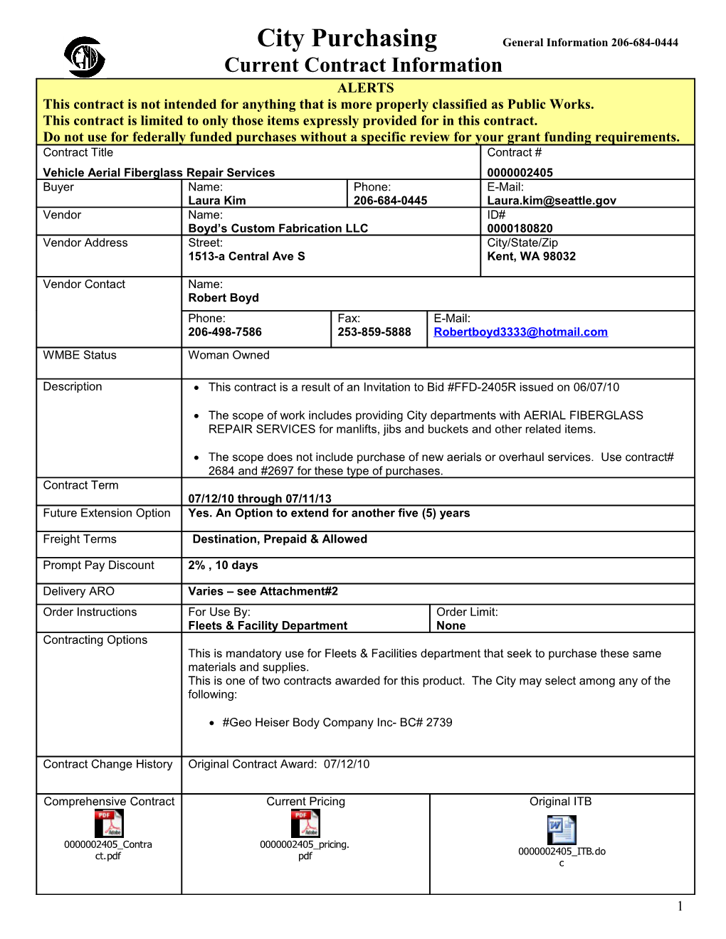 Current Contract Information Form s1