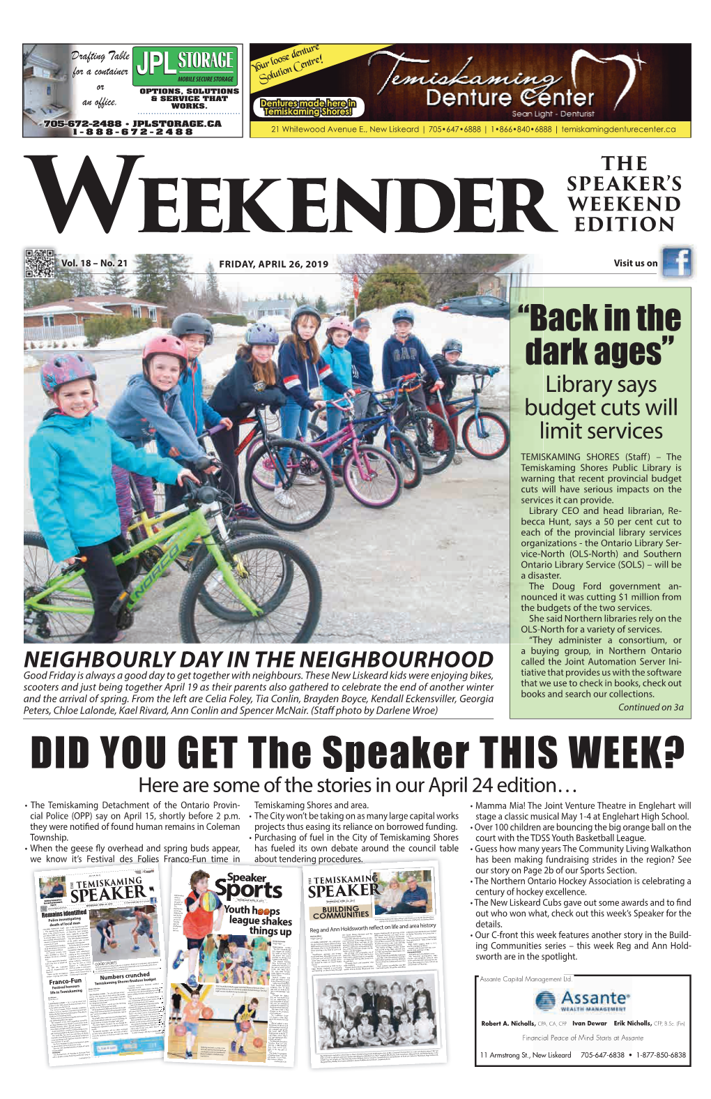 DID YOU GET the Speaker THIS WEEK?