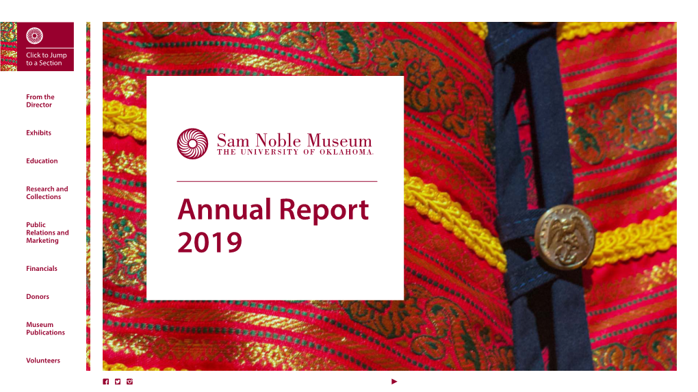 2019 Annual Report for the Sam Associate Curator of Archaeology and Associate Professor of Anthropology