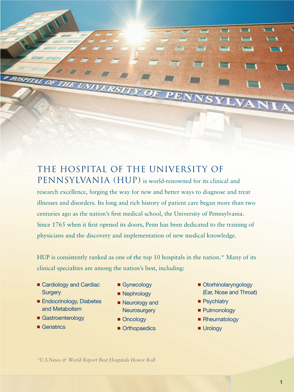 The Hospital of the University Of