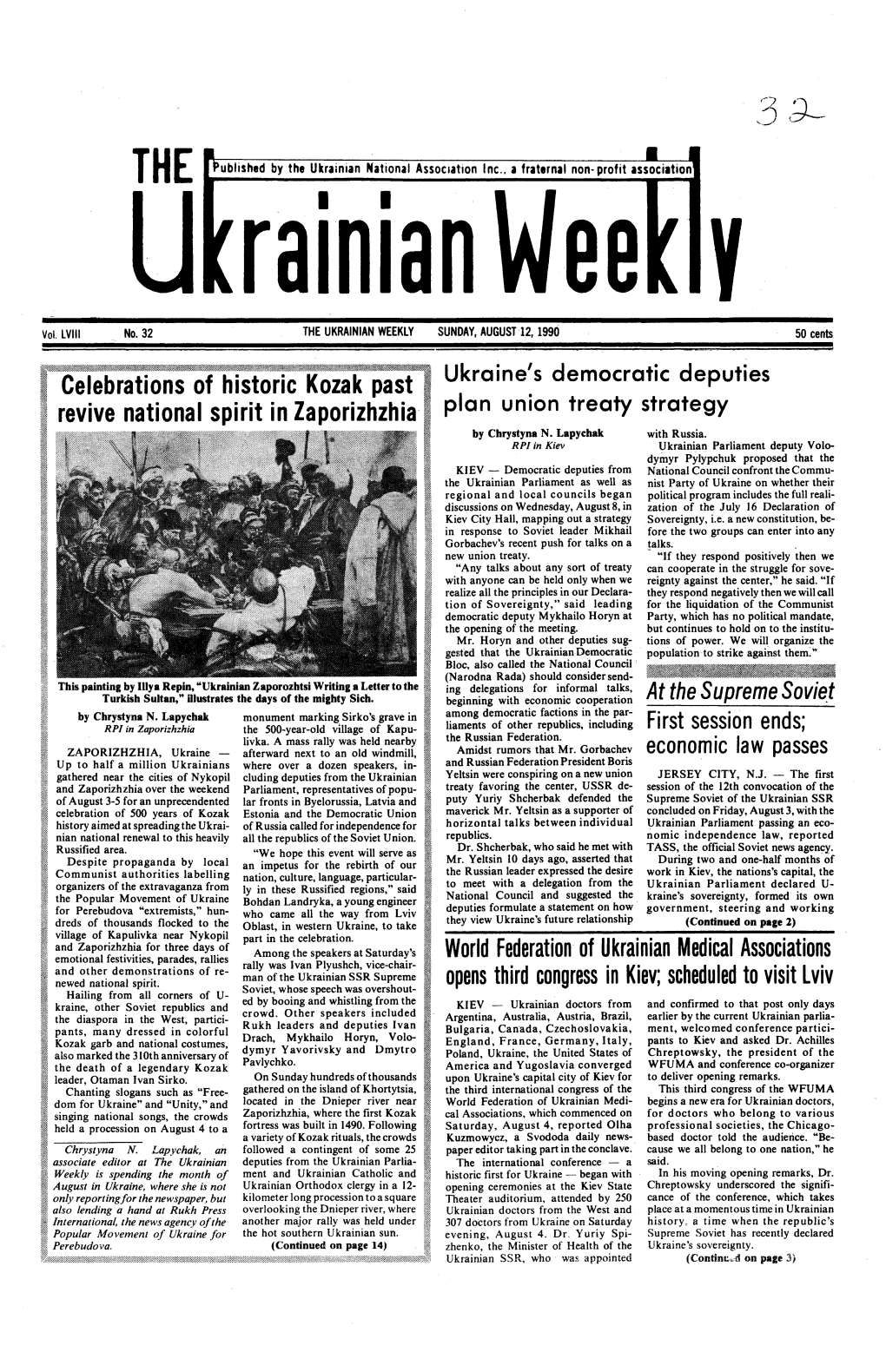 The Ukrainian Weekly 1990, No.32