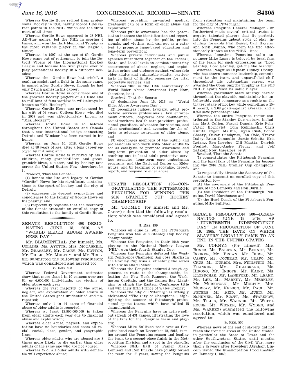 Congressional Record—Senate S4305