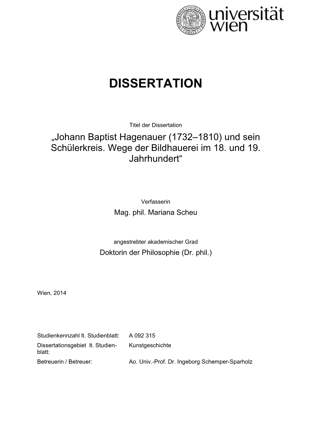 Dissertation