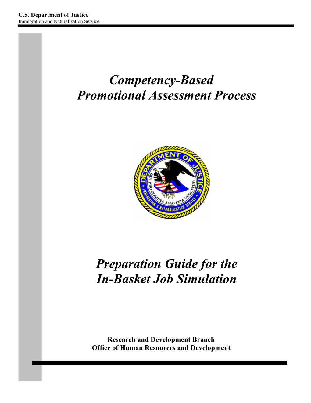 Preparation Guide for the In-Basket Job Simulation