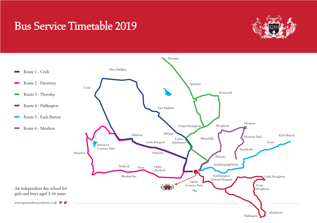 Bus Service Timetable 2019 �H