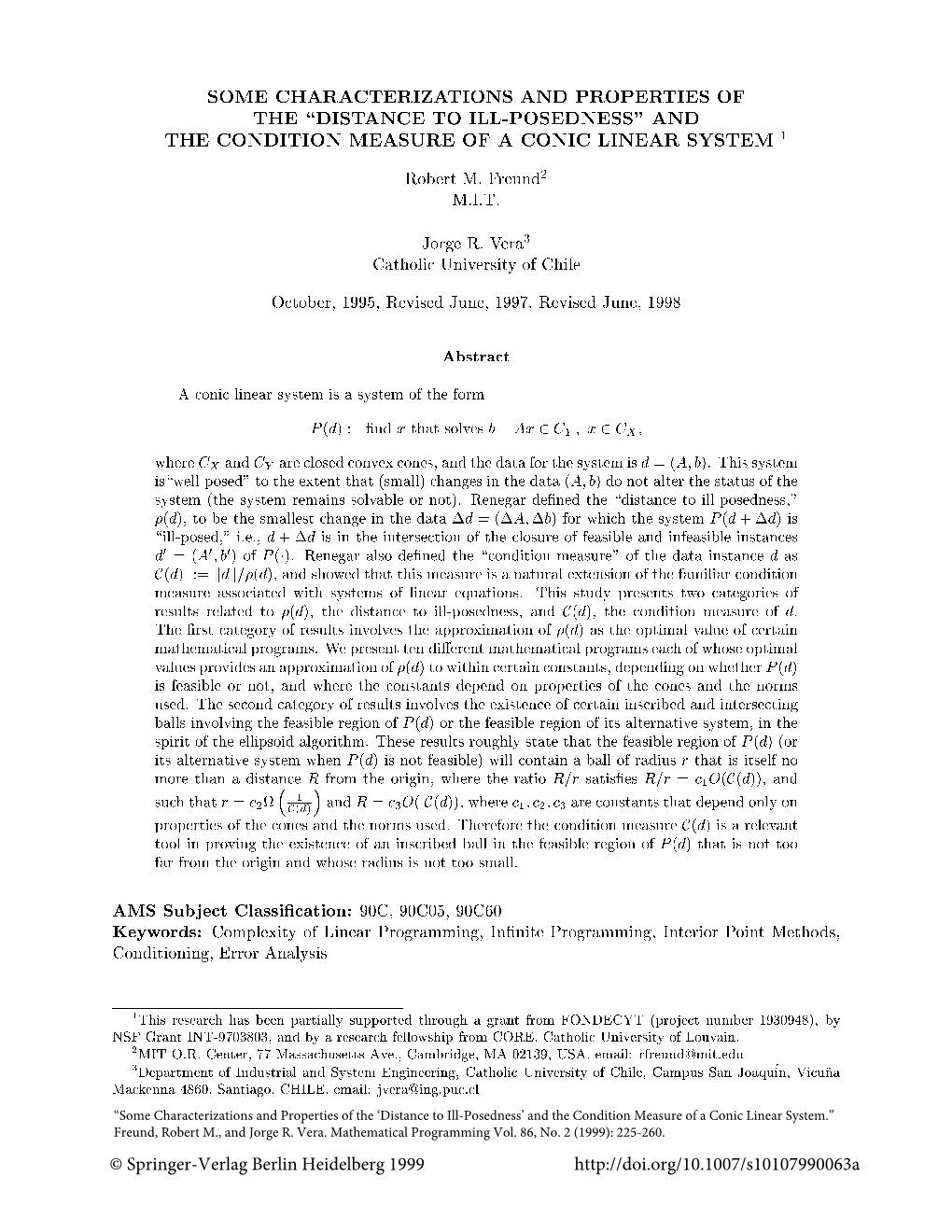 Some Characterizations and Properties of the \Distance