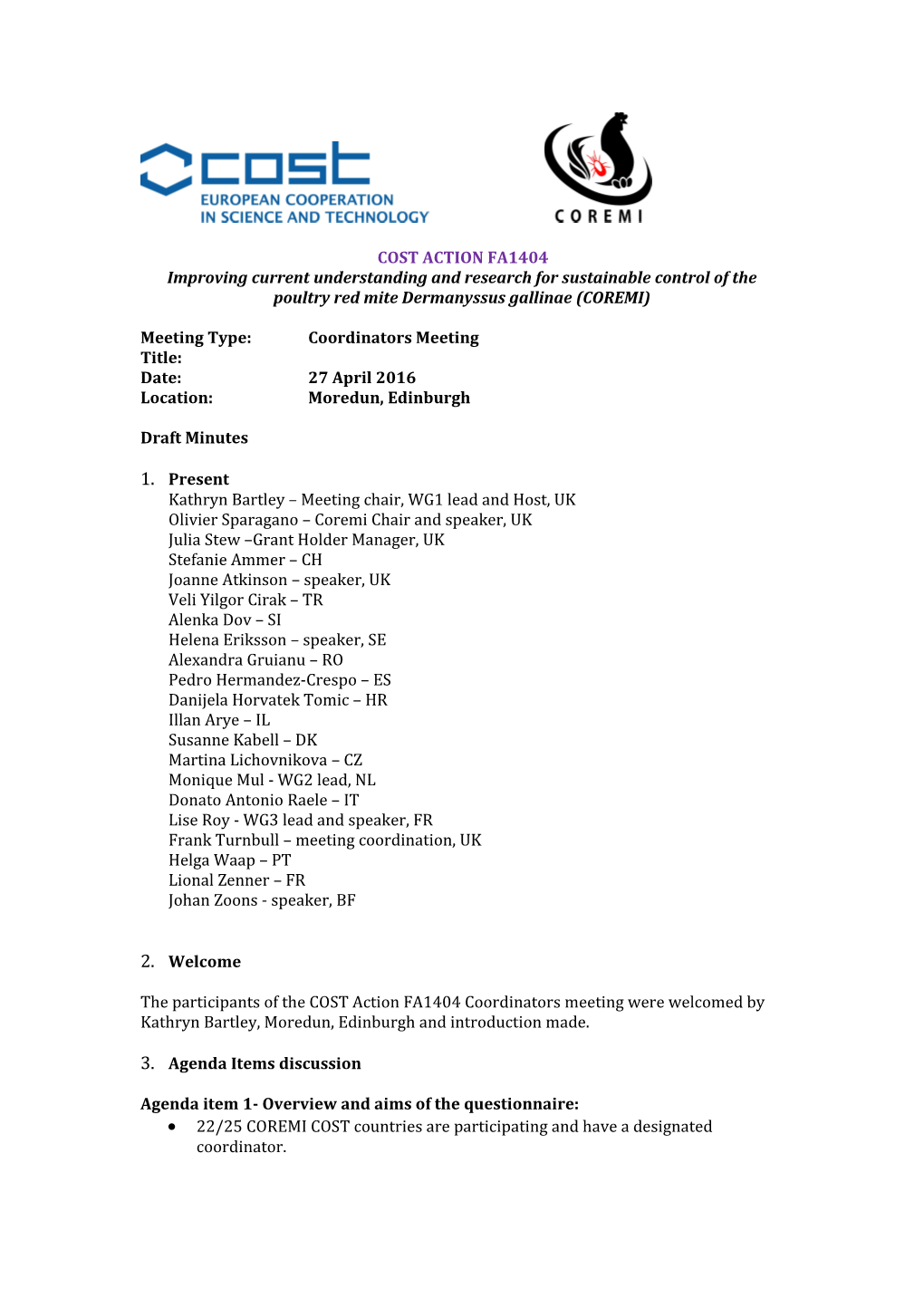 Cost Action Fa1404