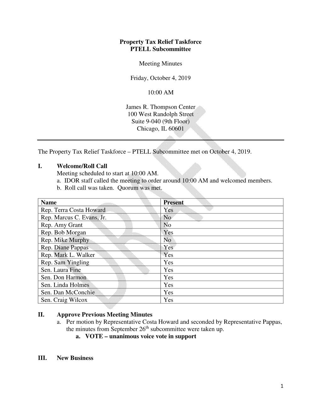 Oct 4 PTAX PTELL DRAFT Minutes