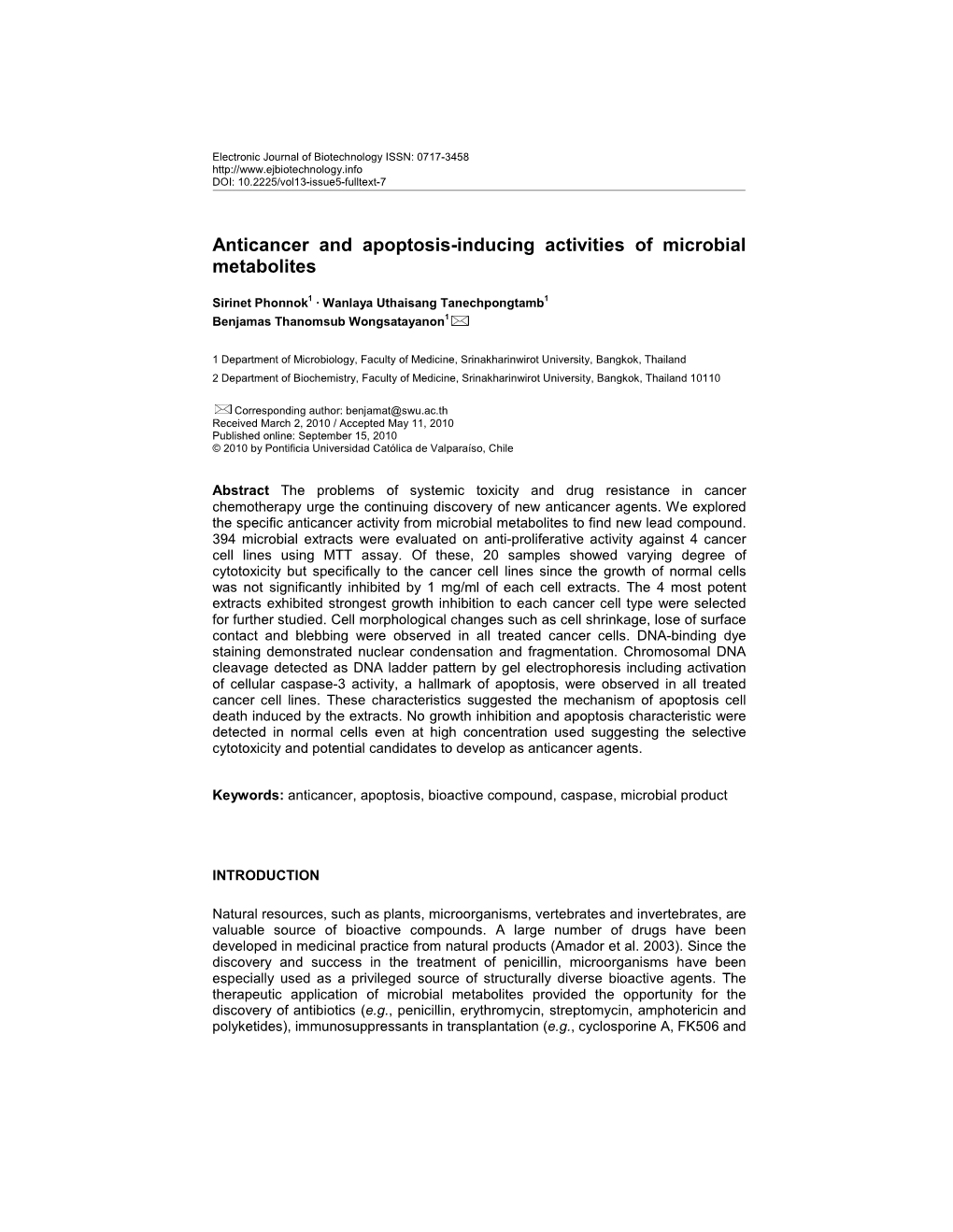 Characterization of the Antiyeast Compound and Probiotic Properties