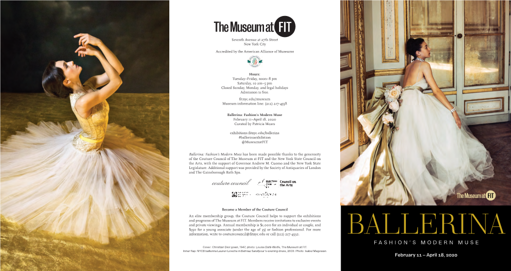 Ballerina: Fashion's Modern Muse Brochure