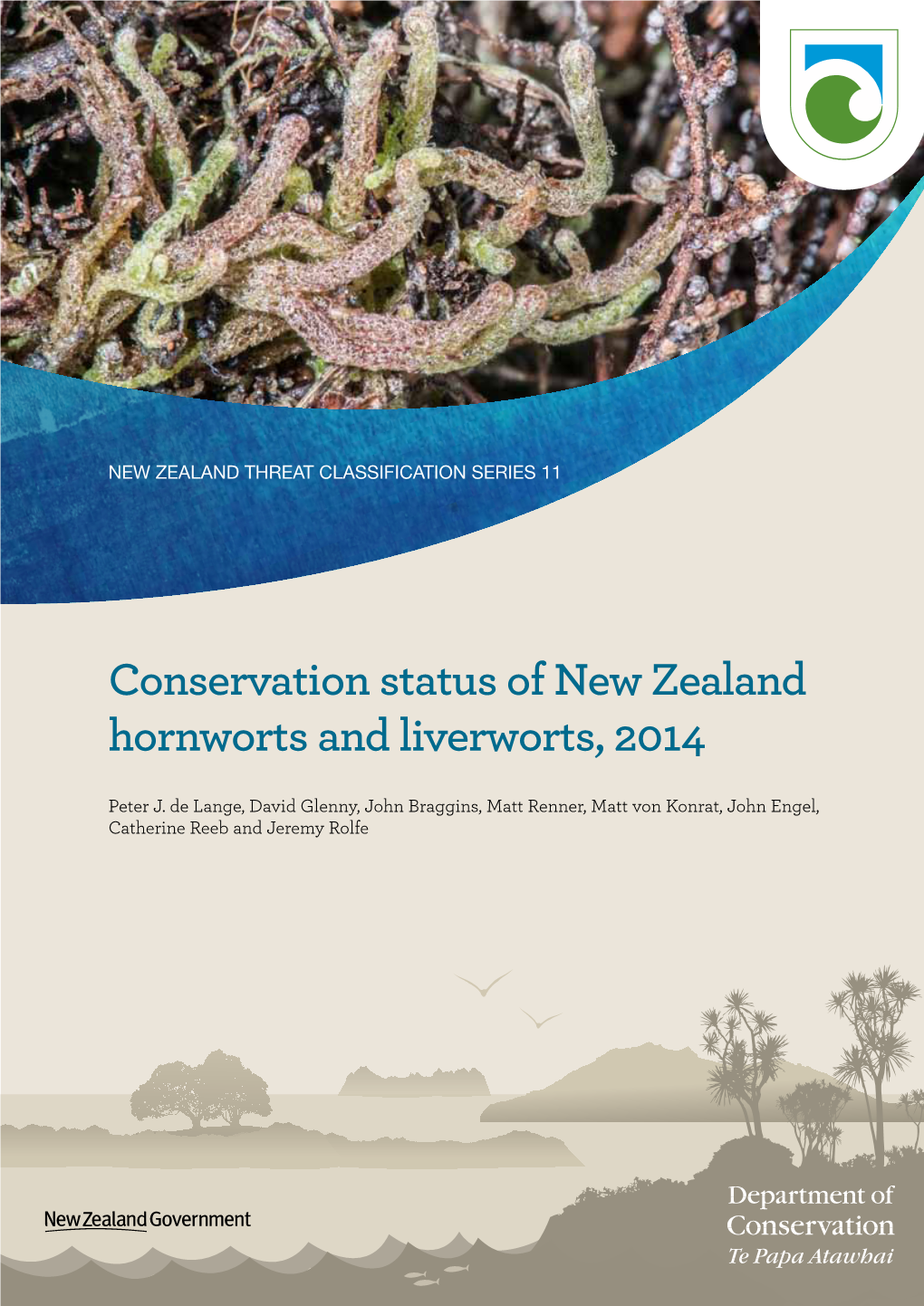 Conservation Status of New Zealand Hornworts and Liverworts, 2014