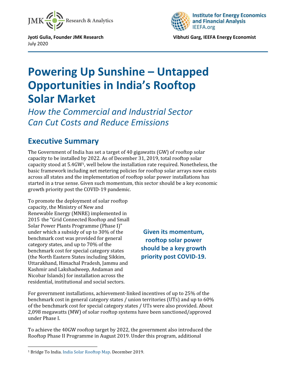 Untapped Opportunities in India's Rooftop Solar Market