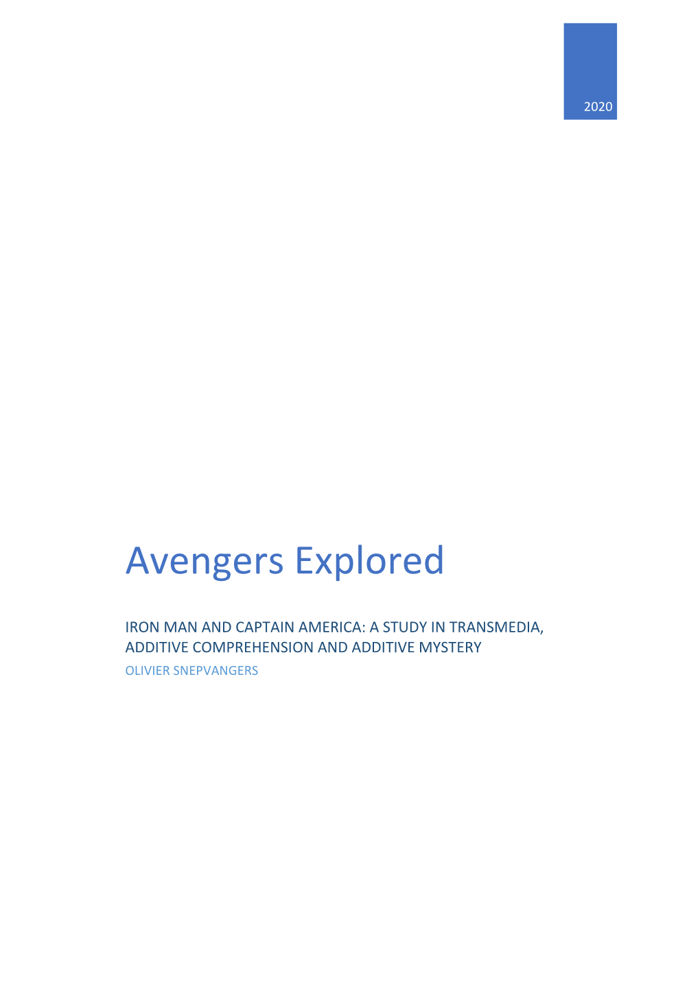 Avengers Explored