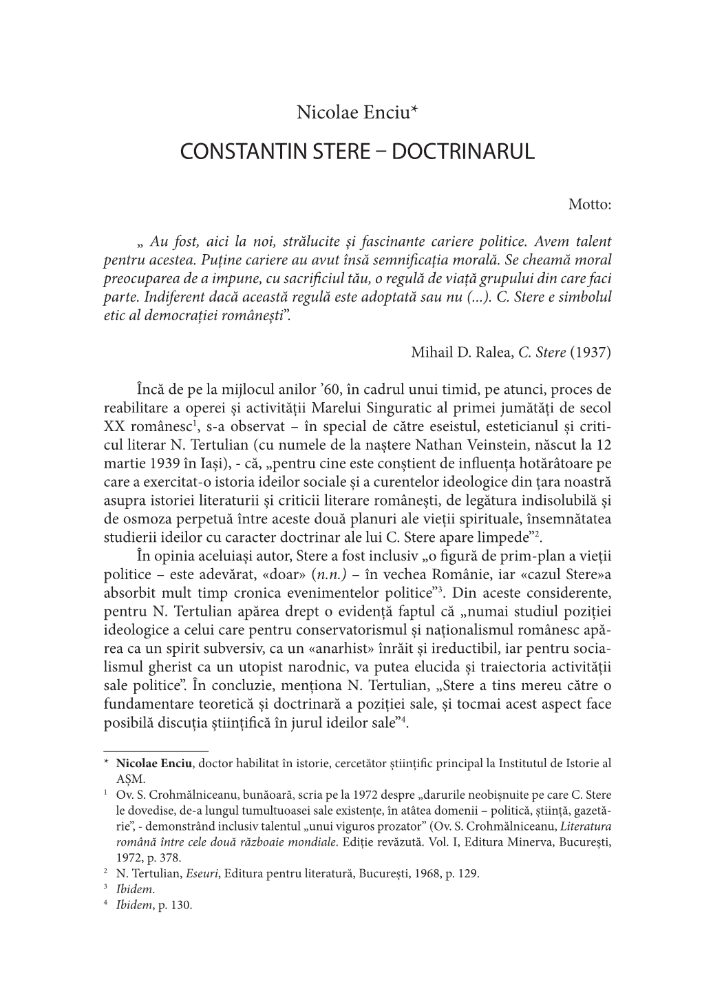 Constantin Stere – Doctrinarul 29