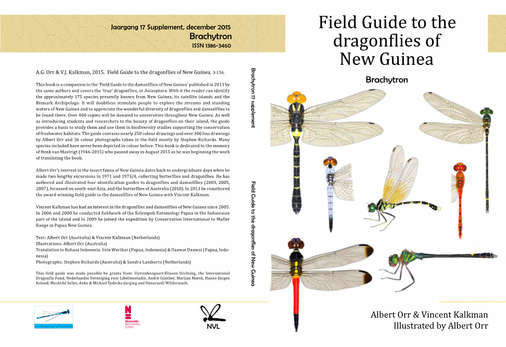 Field Guide to the Dragonflies of New Guinea