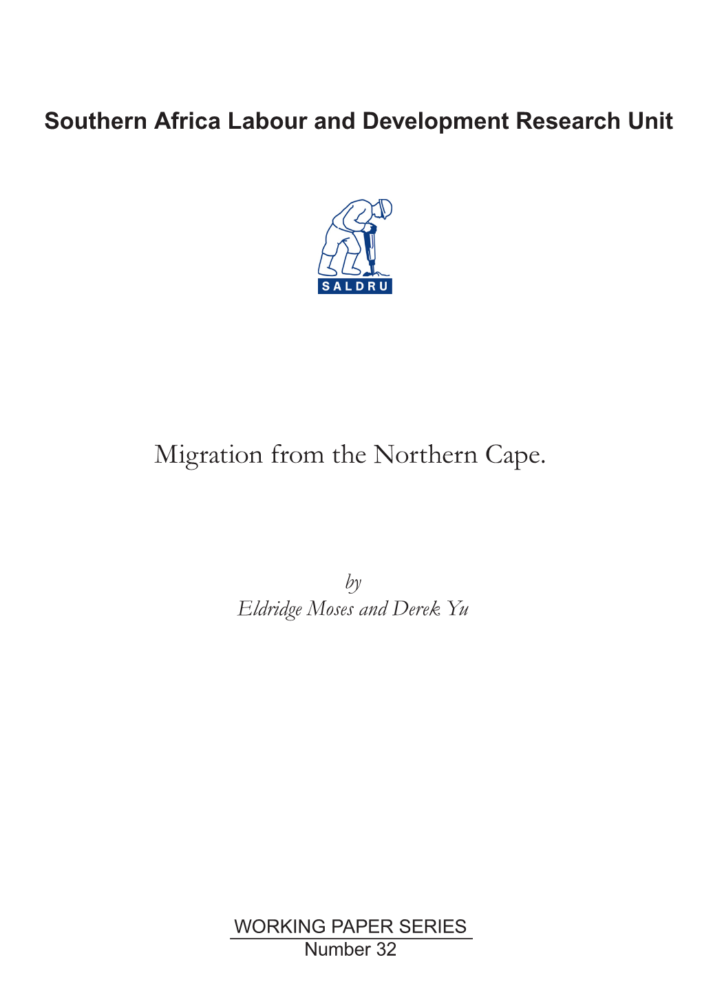 Migration from the Northern Cape