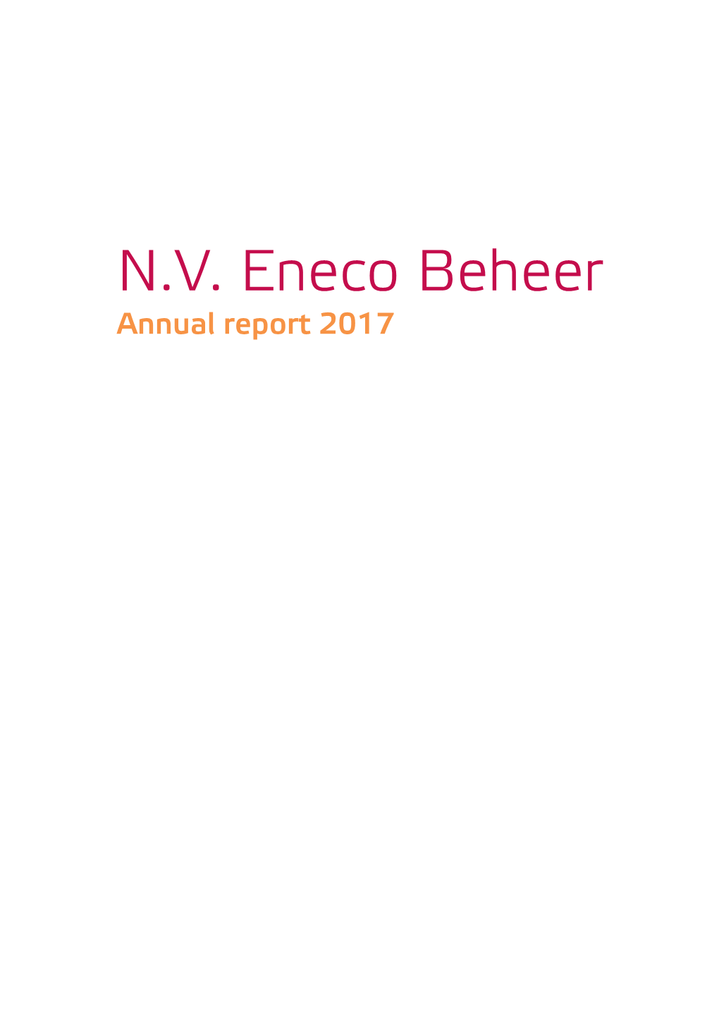 NV Eneco Beheer