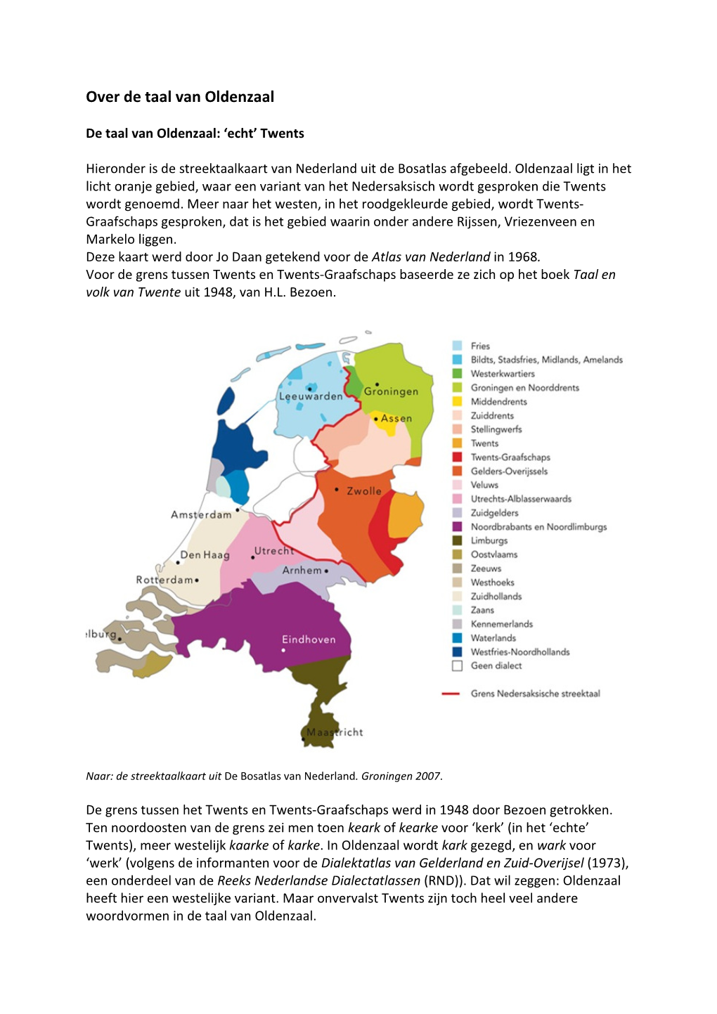 Over De Taal Van Oldenzaal