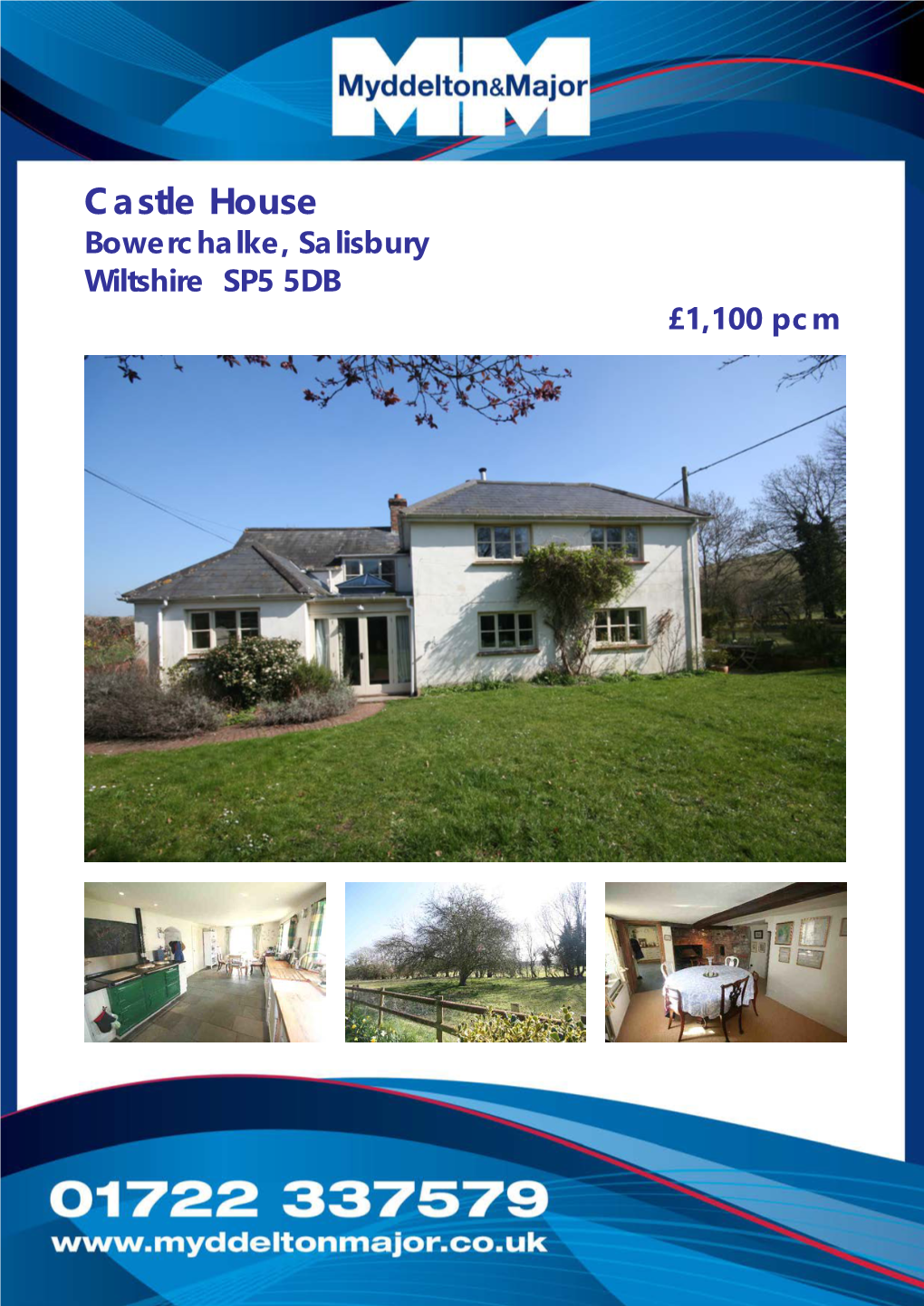 Castle House Bowerchalke, Salisbury Wiltshire SP5 5DB £1,100 Pcm