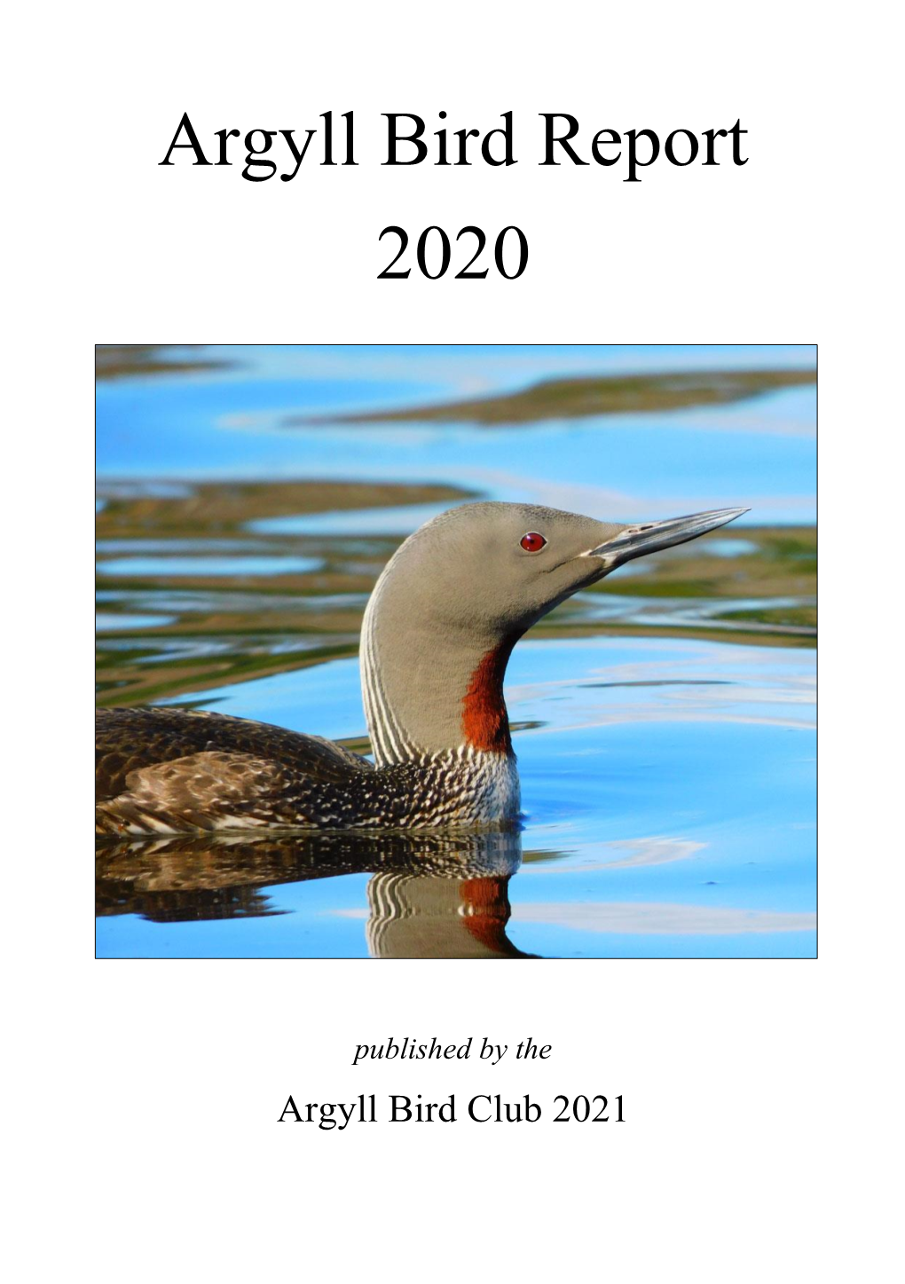 Argyll Bird Report 32 2020