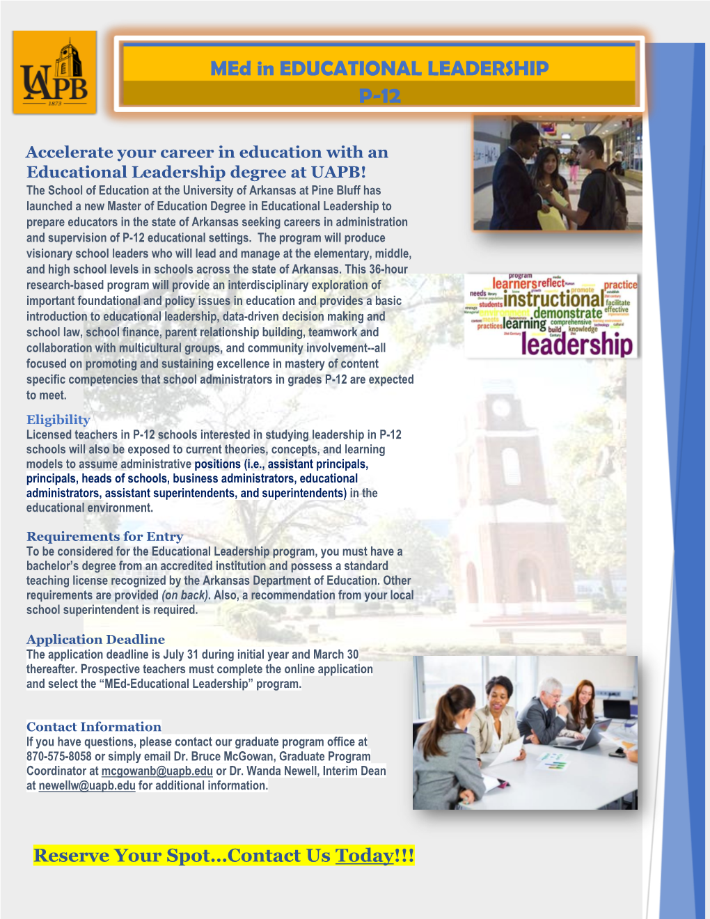 Med in EDUCATIONAL LEADERSHIP P-12