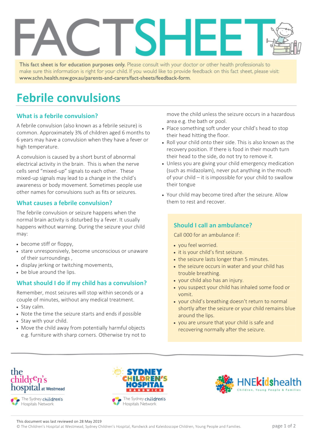 Febrile Convulsions