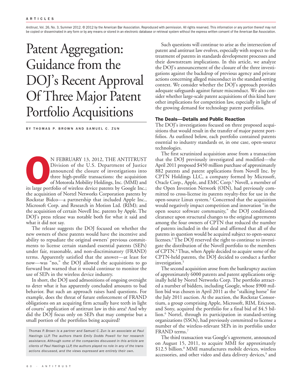 Patent Aggregation: Treatment of Patents in Standards Development Processes and Their Downstream Implications