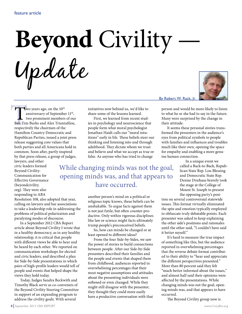 The Beyond Civility Update