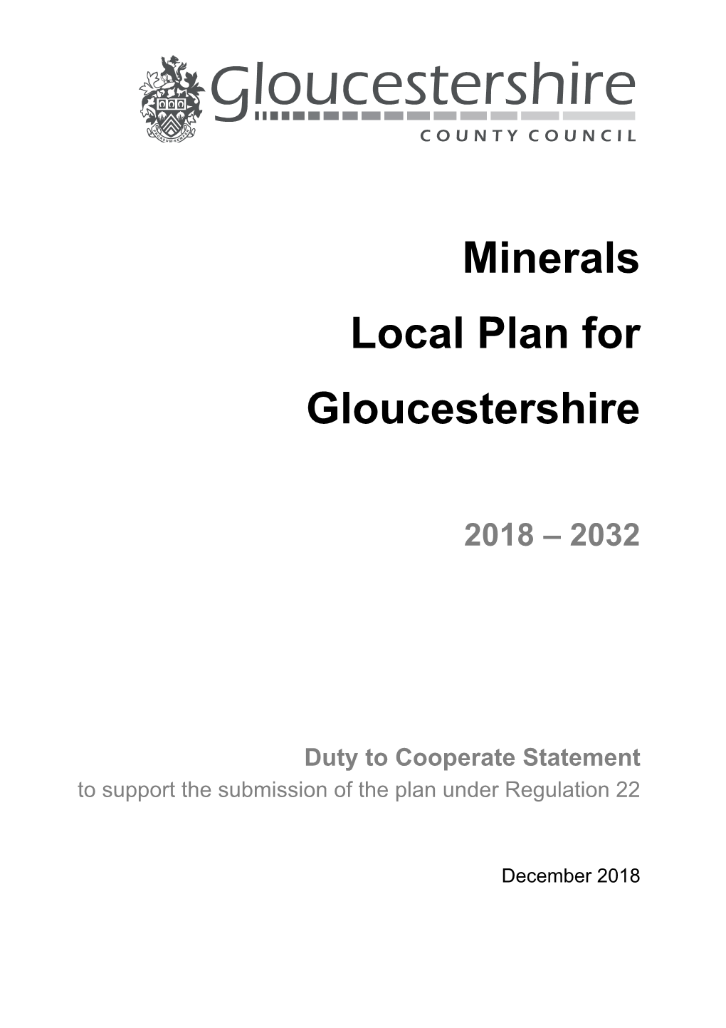 Minerals Local Plan for Gloucestershire