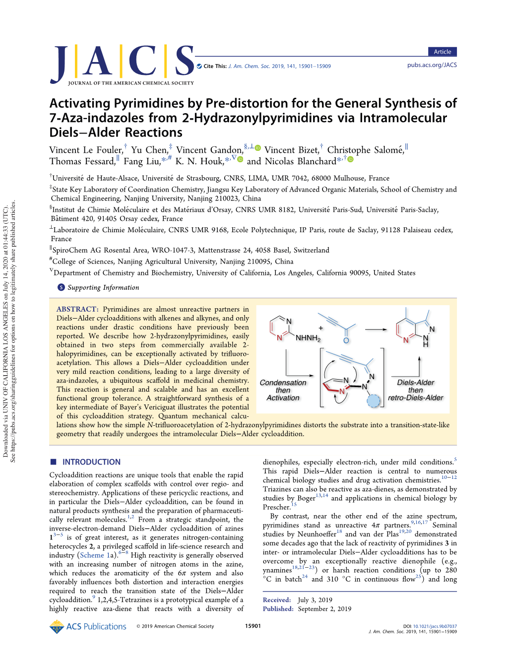 Activating Pyrimidines by Pre-Distortion for the General