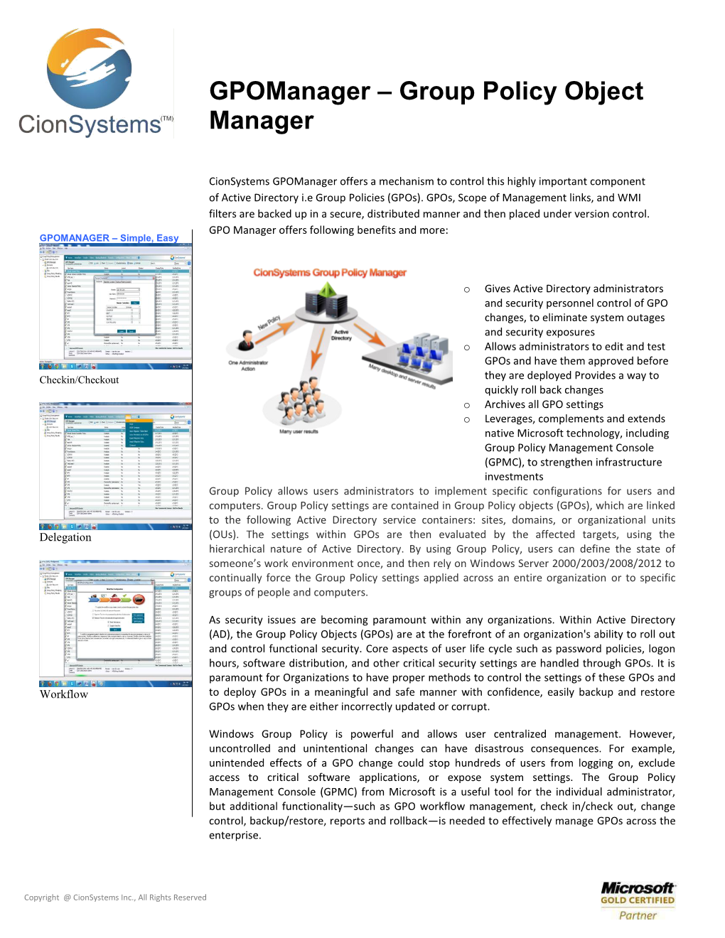 Gpomanager – Group Policy Object Manager