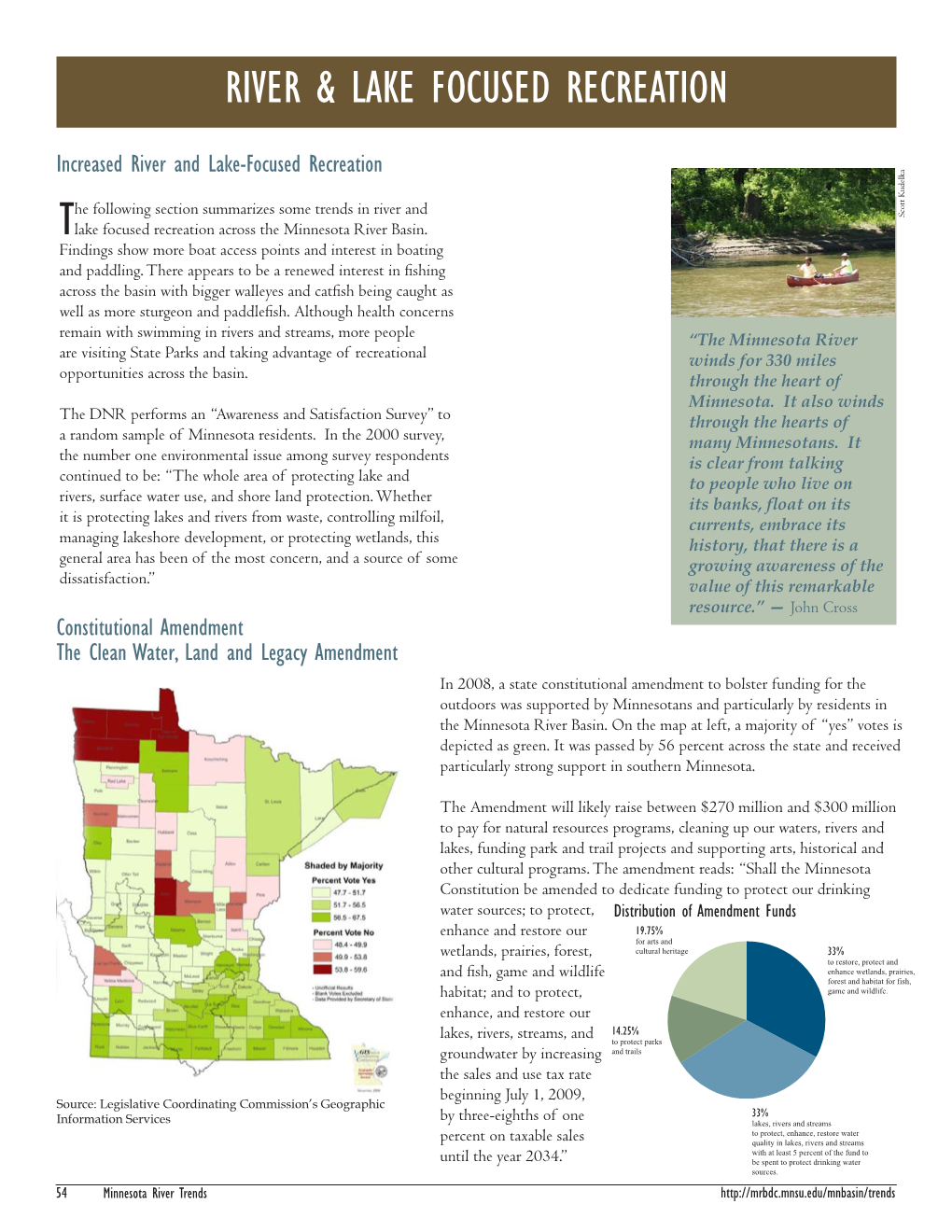 River & Lake Focused Recreation