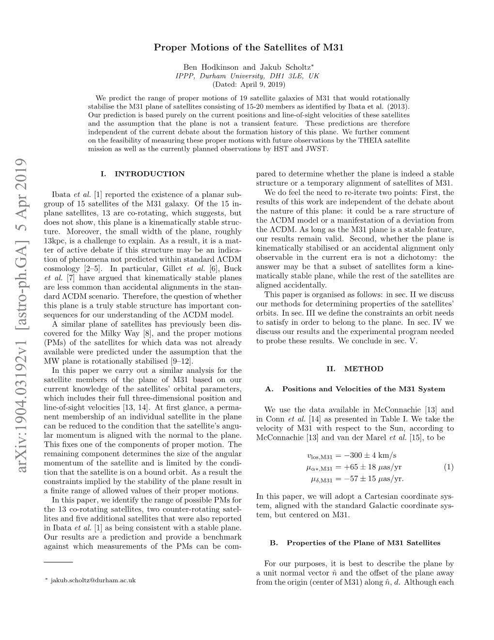 Proper Motions of the Satellites of M31