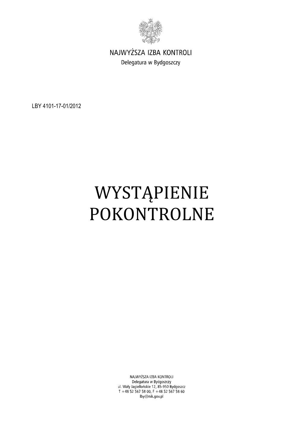 Wyst'pienie Pokontrolne