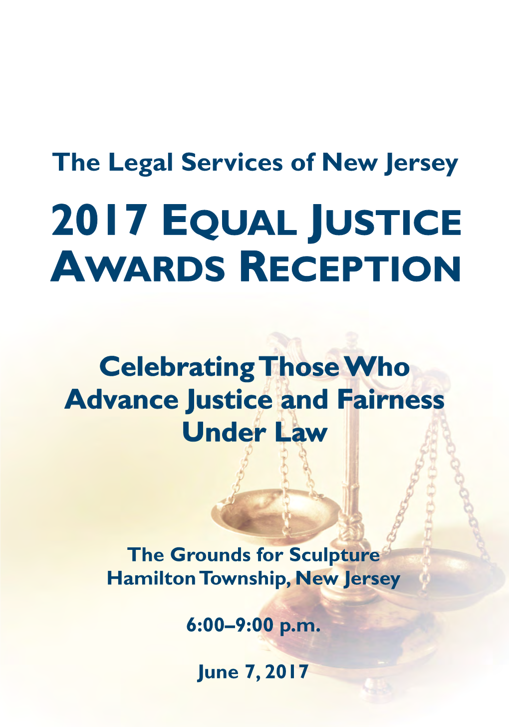 Equal Justice Awards Reception 2017 Program