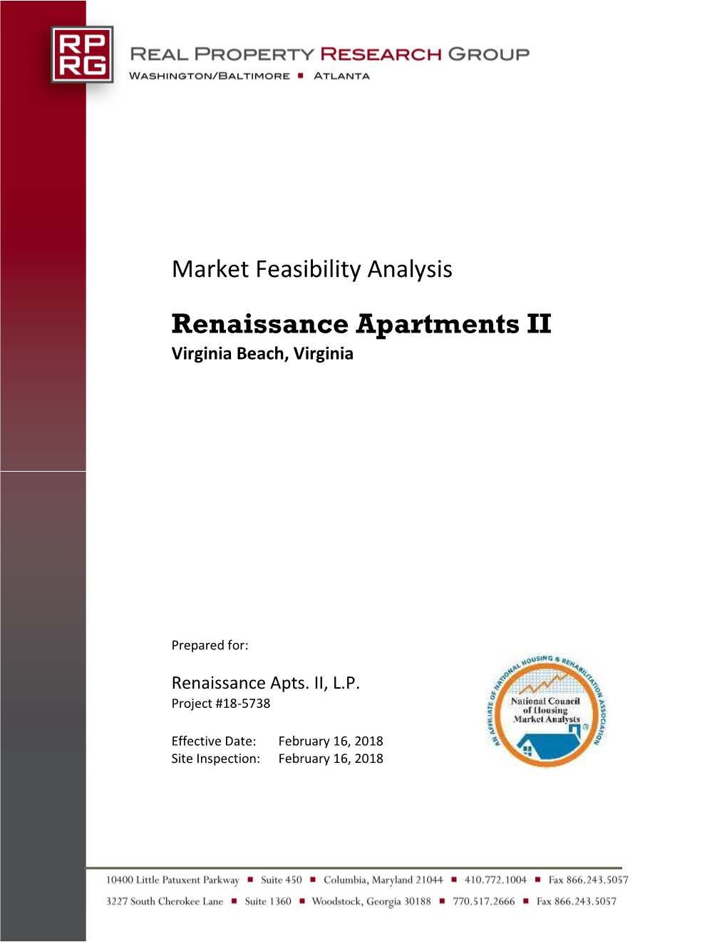 Market Feasibility Analysis Renaissance Apartments II Virginia Beach, Virginia