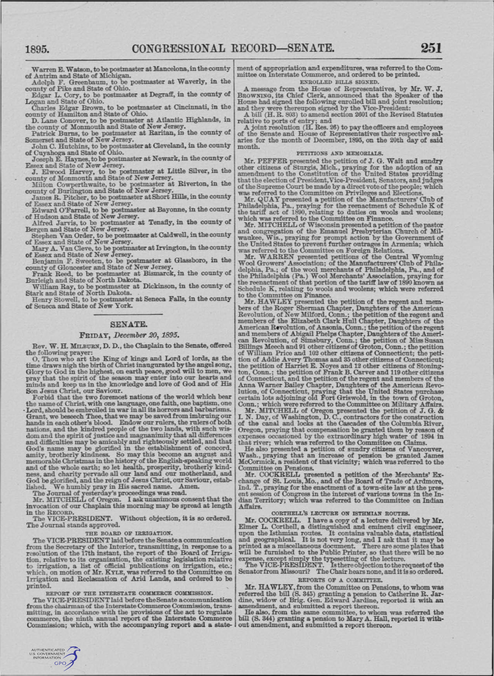 Congressional Record-Senate. 251