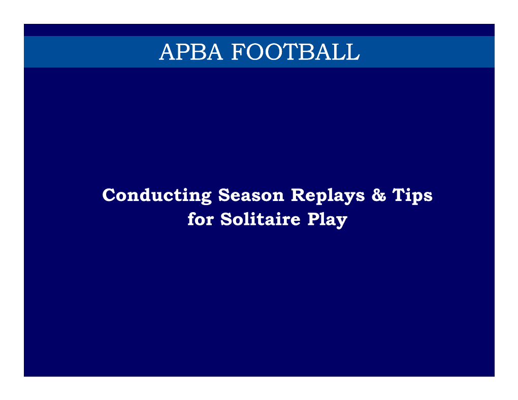 Apba Football