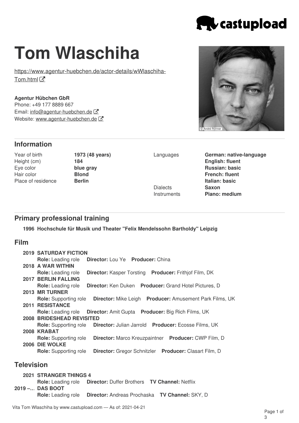 Tom Wlaschiha Tom.Html 