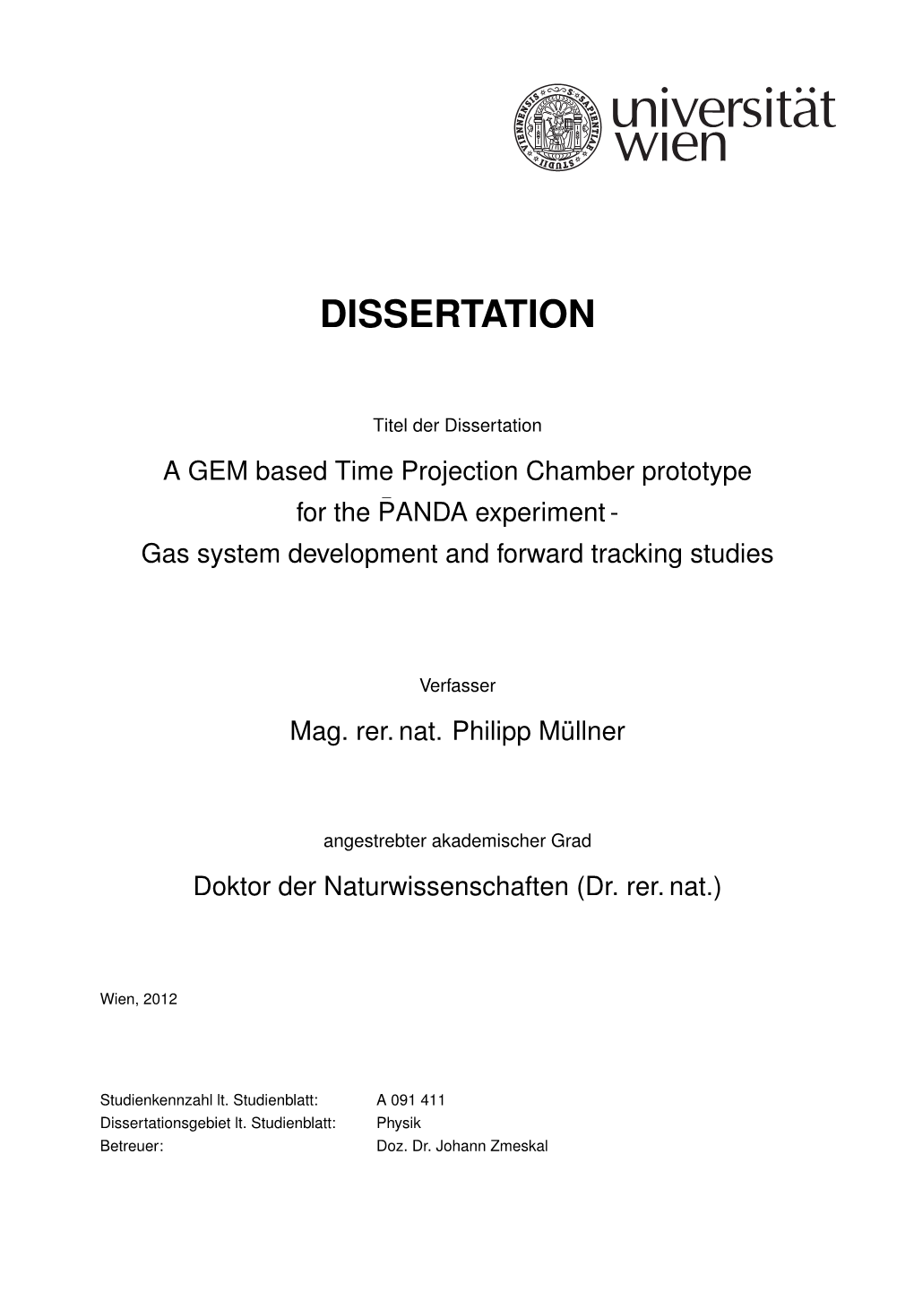 3 Detector Gas 25 3.1 Gas Properties