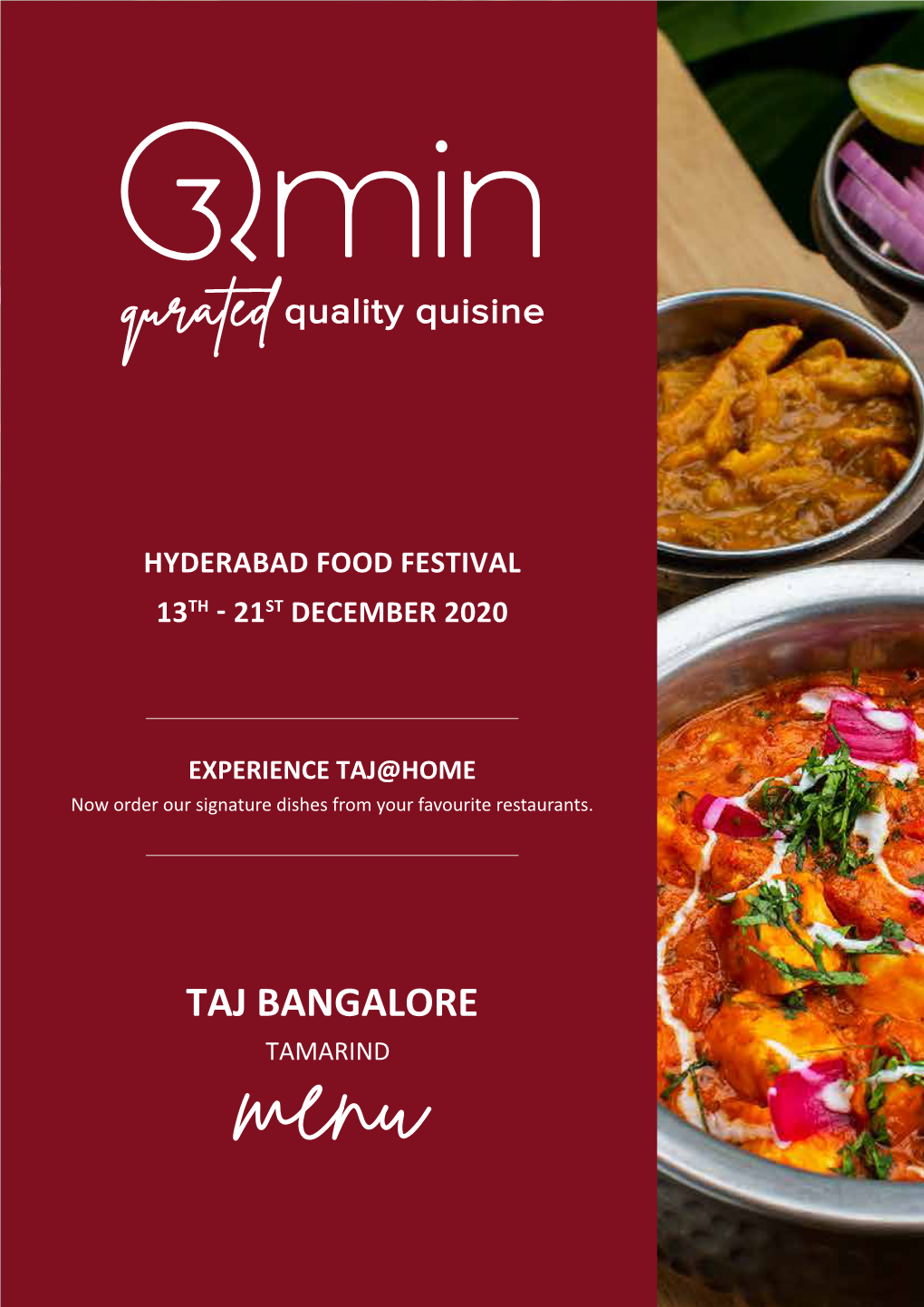 Taj Bangalore Tamarind Delivery Guidelines