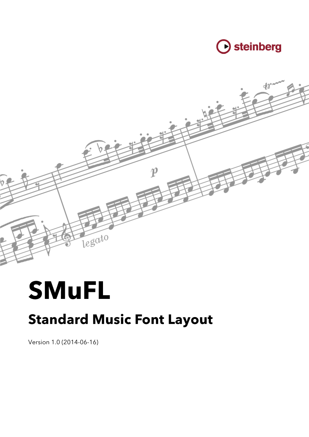 Standard Music Font Layout