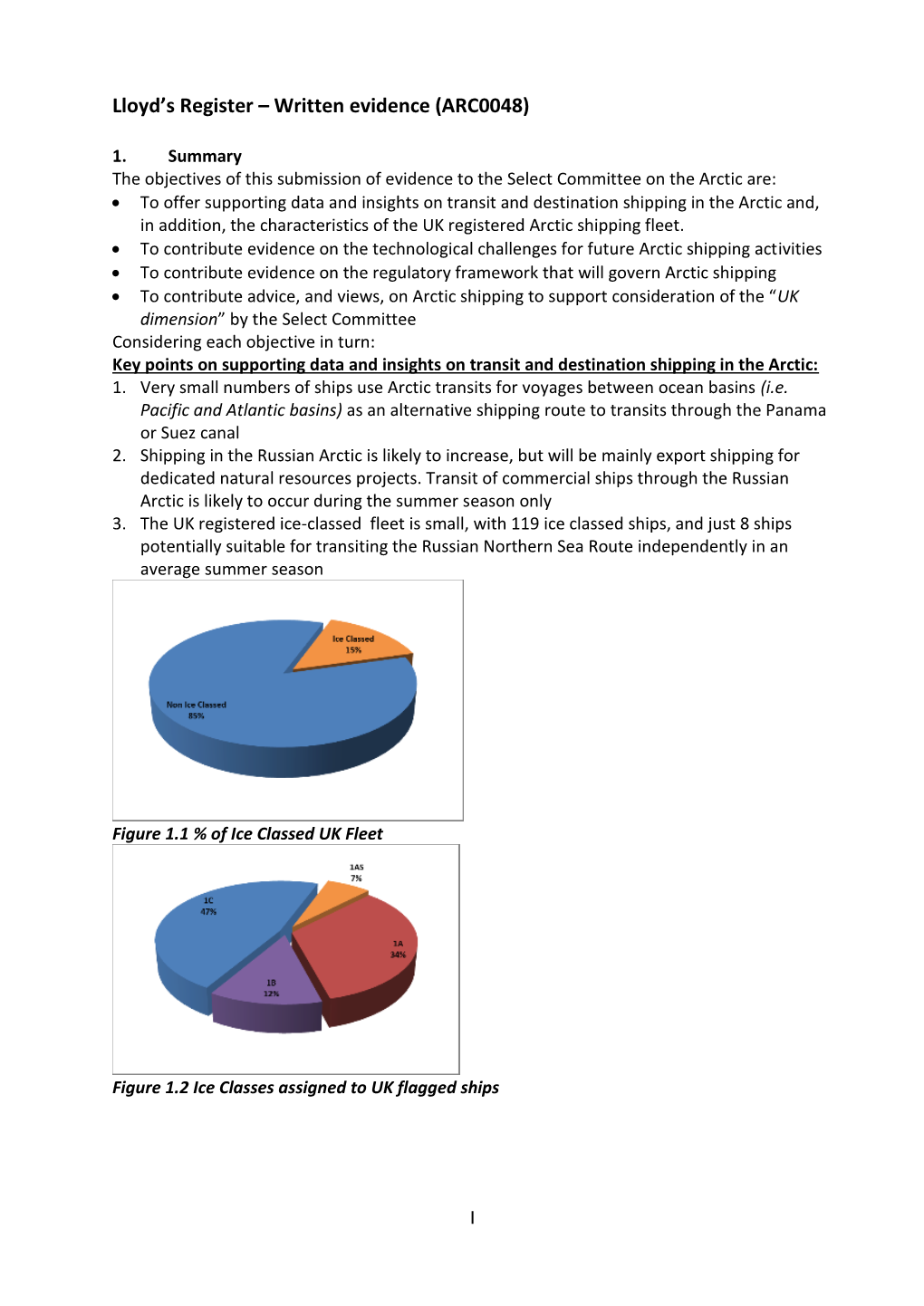 Lloyd's Register – Written Evidence (ARC0048)