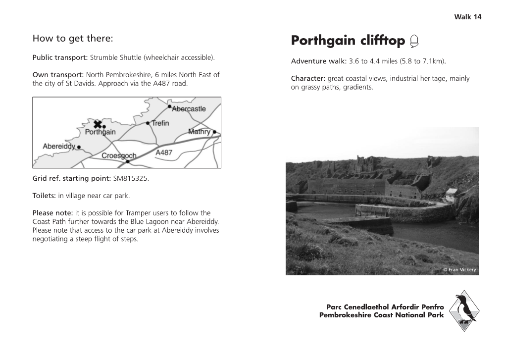 Porthgain Clifftop Public Transport: Strumble Shuttle (Wheelchair Accessible)