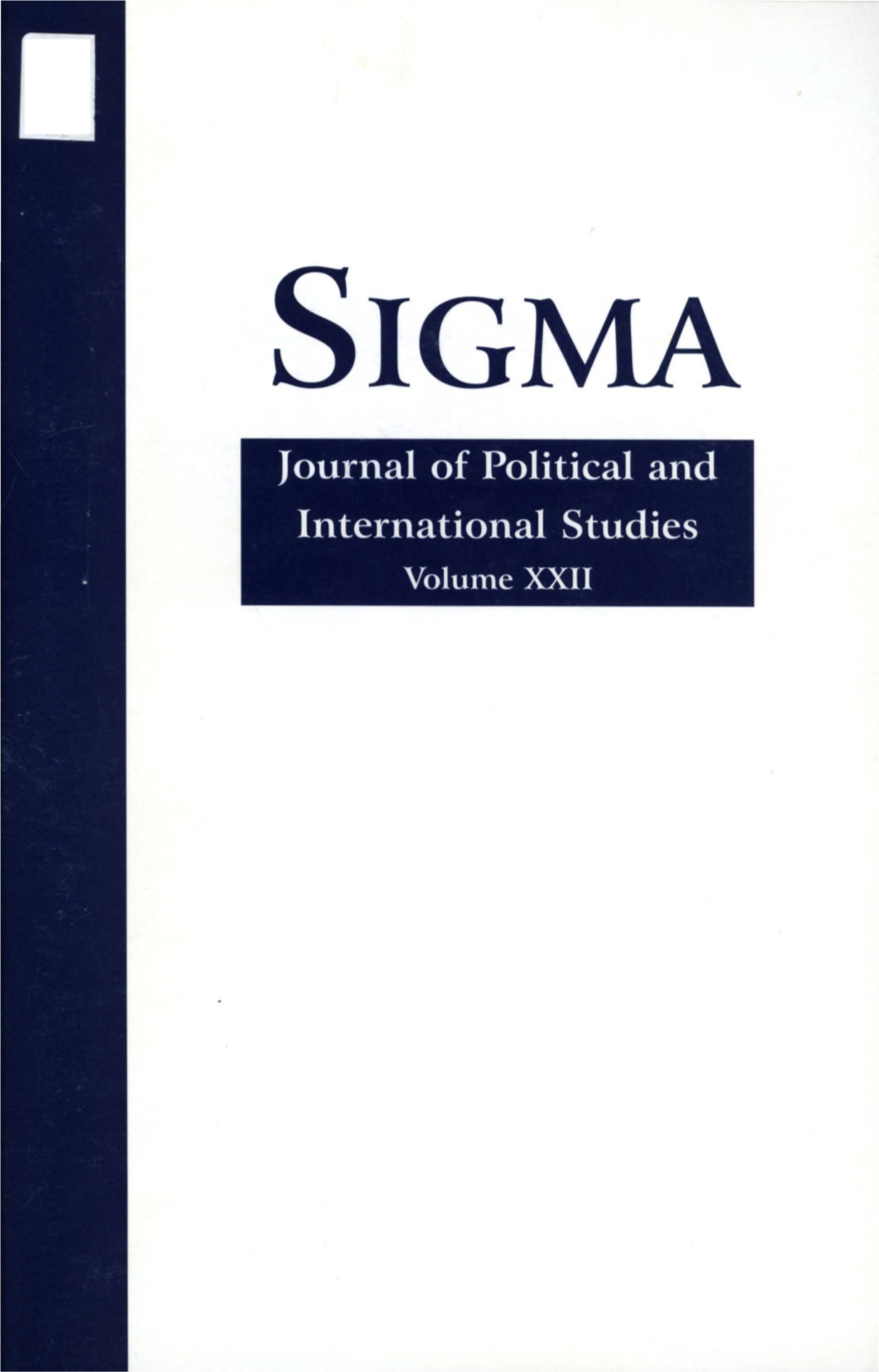 2004 Brigham Young University Sigma Journal of Political and International Studies