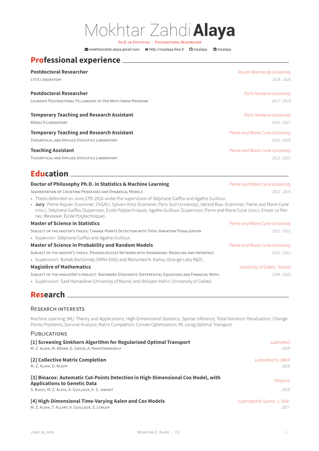 CV 1 [5] Binarsity: a Penalization for One-Hot Encoded Features in Revision in JMLR M