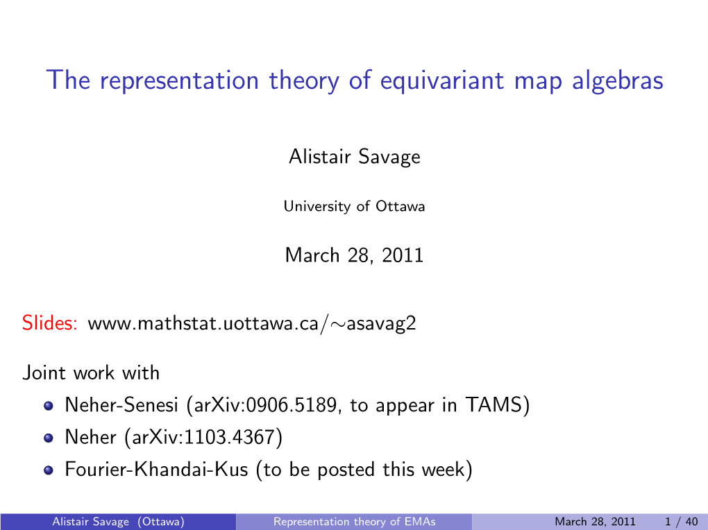 The Representation Theory of Equivariant Map Algebras