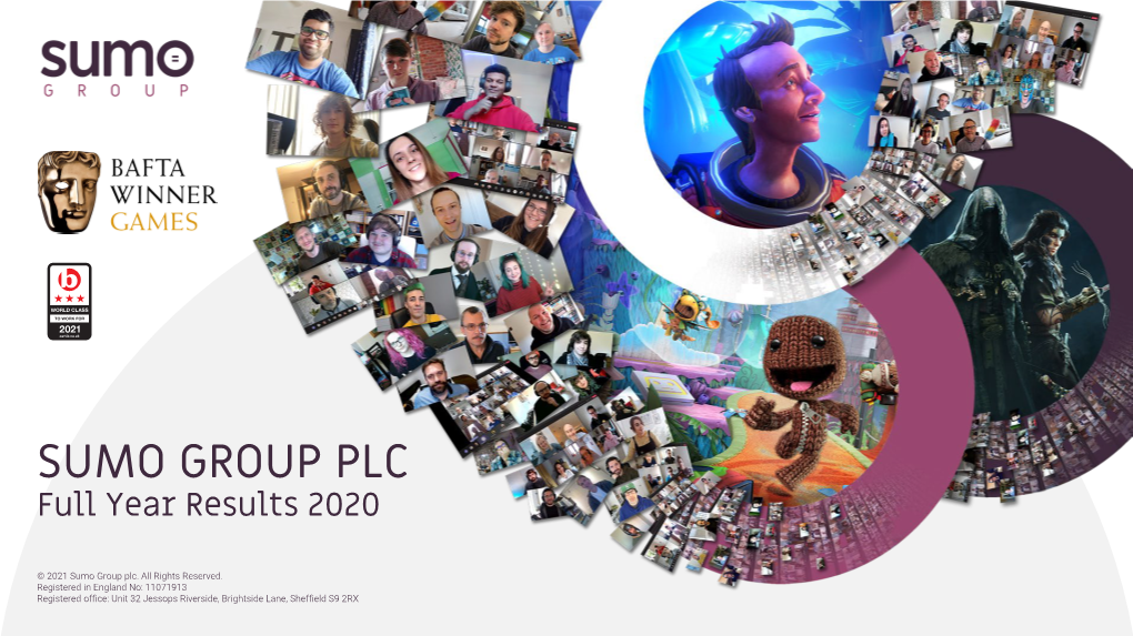 SUMO GROUP PLC Full Year Results 2020