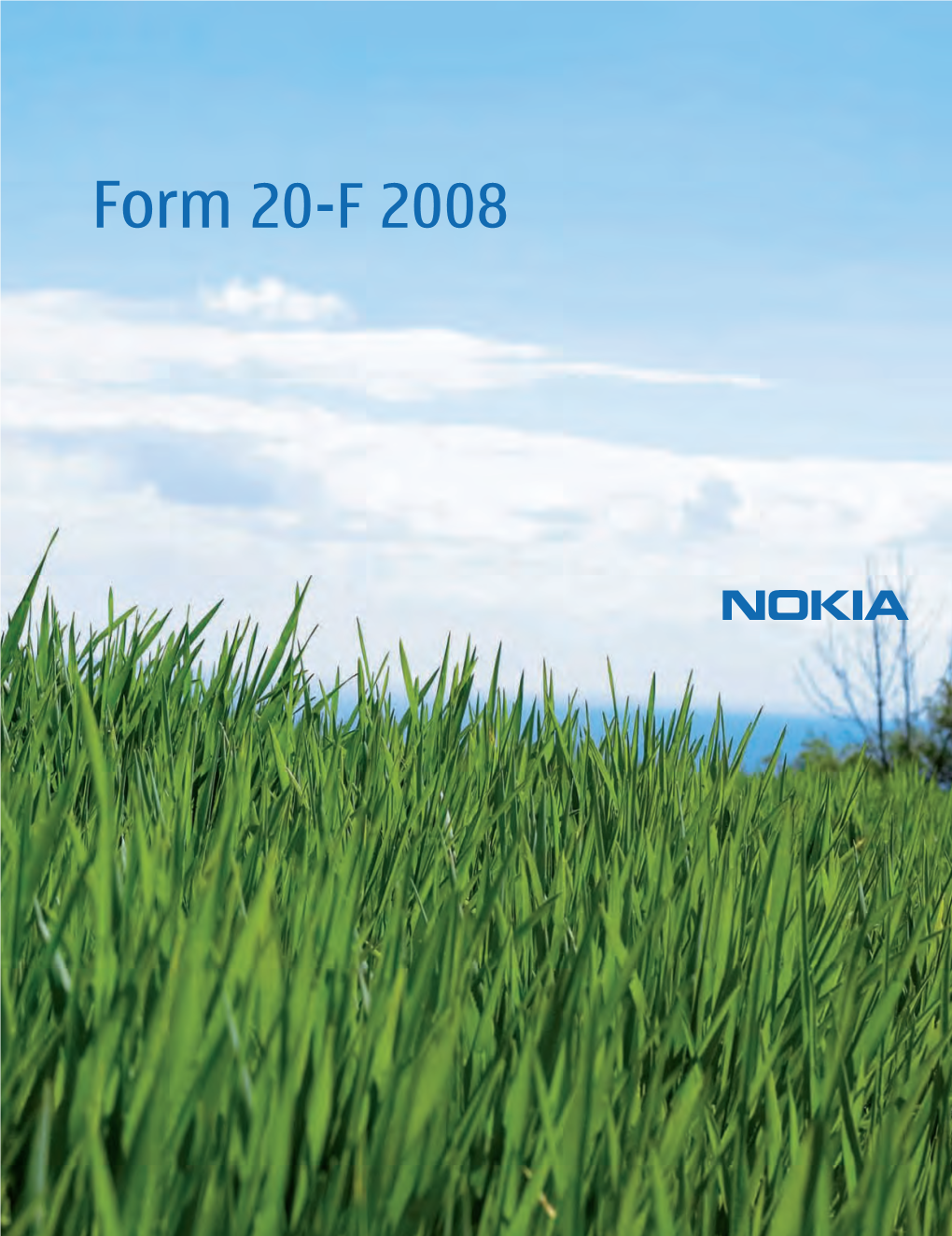 Form 20-F 2008 Form 20-F Nokia Form 20-F 2008 Copyright © 2009